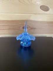 Fenton Miniature Blue Opalescent Basket