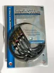 MONSTER CABLE INTERLINK 300 MKII 1 METRE STEREO RCA INTERCONNECT