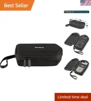Compact Hard Case with Accessory Pocket for Zoom H4N/DR-40 Recorders - Black