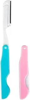 Eyebrow Knife Safe Ladies Face Shaver Eye Brow Trimmer Blade Women Makeup Tools Face Razor(01 random color1pcs)