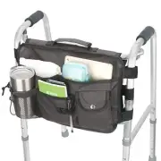 Double Sided Walker Bag Walker Organizer Pouch Tote for Rollator and Folding ...