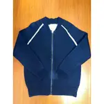 WOOL NAVY COACH JACKET 羊毛外套 棒球外套 針織毛衣 VINTAGE 韓國選貨 正韓 簡約