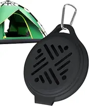 Reusable Outdoor Coil Holder, Silicone Fly Repeller Burner Tray, 2.36 Inches Portable Incense Holder with Carabiner, for Camping, Fishing, Hiking and Picnic