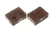 New 10 X Kd Knockdown Block Fittings For Furniture Worktop Assembly Brown - Ones