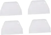 UTHCLO 4PCS Cake Scraper Premium Food Grade Plastic Cake Decorating Tool for Smooth Baking and Easy to Clean and Reusable for