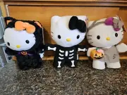 Hello Kitty 2024 Halloween Side Steppers Skeleton, Mummy, Black Cat Brand New