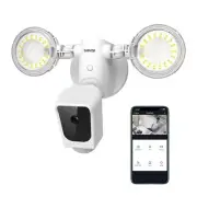 SANSI Security Floodlight Motion Sensor With Camera 1080P HD WiFi Outdoor 4000Lm