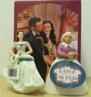 Westland - Gone With The Wind - Scarlett and Servant Salt & Pepper Shakers (NIB)