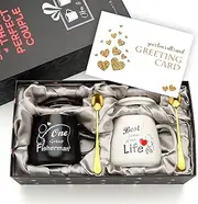 One Great Fisherman, Best Catch of His Life Coffee Couple Mugs Set - Unique Engagement Wedding Present for Couples - Funny Idea for Lovers Friends Parents Housewarming -15 OZ