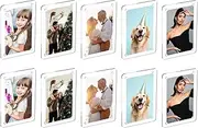 uxcell 2.36 x 3.54 Inch Acrylic Fridge Magnetic Frame, 10Pcs Mini Picture Frames Double Sided Photo Frame for Fujifilm Refrigerator, Clear Round Corner