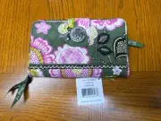 Vera Bradley Turn Lock Wallet In Olivia Pink Pattern Floral Zip Around NWT