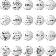 [Ornazy] 100pcs 10 Styles Tibetan Charms Antique Silver Charms Bead Charms for Jewellery Making Bracelets