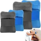 Coral Velvet Sand Removal Bag Blue Grey Scrubby Towel Outdoor Beach