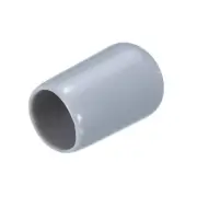 25pcs Rubber End Caps 9.5mm(3/8") Round End Cap Screw Thread Protectors Grey
