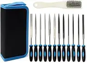 13Pcs Small File Set Metal Diamond Needle File Kit File Tool Set for Precision Metal File Work Wooden Jewelry Model DIY