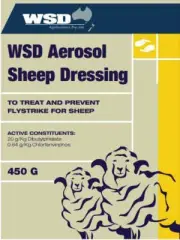 WSD Aerosol Sheep Dressing 450gm Prevent Flystrike Sheep Farming Agri Parasites