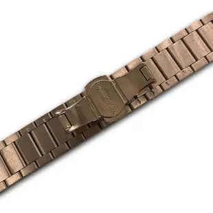 適用於華為Talkband B3錶帶 huawei b3 式蝴蝶扣手鏈式 金屬不銹鋼錶帶 運動手環錶帶 替換腕帶16mm--台北之家