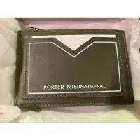 在飛比找蝦皮購物優惠-Porter INDEX 卡夾 零錢包 皮夾 墨綠色全新