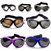 Global Vision Biker Goggle One Size Fits All w. Strap, Assorted Color