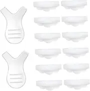 PENIKOKO 12Pcs Eyelash Perming Curler Kit with Silicone Pads and Brushes for Natural Curling Makeup Tool for Beautiful Eyes and Eyelash Extensions