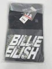 Billie Eilish Green Flames Graphic Men’s Oversized Uniqlo T shirt Medium