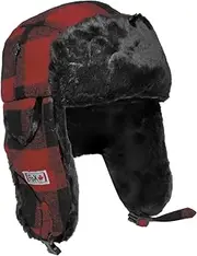 [Fox Outdoor] Men's Fur Hat Lumberjack Red/Black