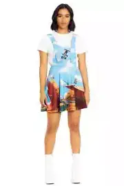 BlackMilk Wile E Coyote And Road Runner Apron Dress Size Small S NEW NWT