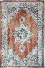 Crisp Transitional Rust Rug
