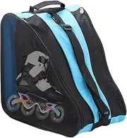 [Generic] Roller Skate Bag - Large Capacity Design Ice Skate Bag | Waterproof Protection Inline Skate Bag | Triangle Skate Shoe Bag for Protective Gear Clothing | Roller Skating Bag