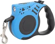 Retractable Dog Leash with Light, 16.4ft Dog Leash for Small Medium Dogs Up to 99 Lbs, Automatic Telescopic Tractor Dogs Leash, Anti Slip Handle, LED Flashlight