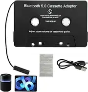 Tape Audio Adapter for Car - Blue Tooth 5.0 Cassette - Audio Adapter with Desk Player, Hands-Free Call Cassette for Mobile Music and Car Voice