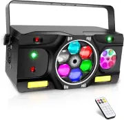 DJ Stage Party Lights - 40W 5 IN 1 Bee Lights - DMX Control - Strobe - NIB