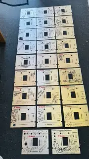 Vestax Pmc-05 Autographed Top Panel Collection - 26 pieces total