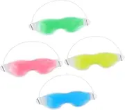 Ipetboom 4Pcs Gel Eye Mask Reusable Cold and Warm Compress Eye Masks for Optimal Eye Care Stylish Cooling Eye Masks for Home and Travel Use