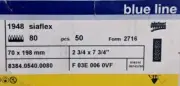SIA - 80g Sanding Sheets Multi-Hole ( 70mm x 198mm ) Qty 10 Rectangle