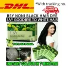 2 x Hair Dye Noni Shampoo Black Essence Magic BSY Color Plant Natural 20ml Herba