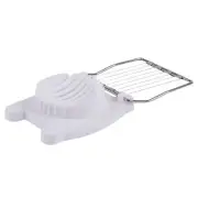 1x White Plastic Egg Slicer Kitchen Hard Boiled Eggs Wire Cutter Chopper Gadget