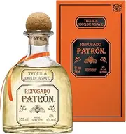 PATRÓN Reposado Premium Tequila with Gift Box, 40% ABV, 70cl / 700ml, Made from the Finest 100% Weber Blue Agave, Handcrafted in Small Batches in Mexico, Aged For Over 2 Months in Oak Casks
