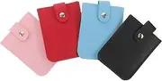 [BIUDECO] Men's Card Holder Fake Leather Business Card Case Pull Tab for Business