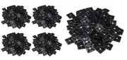 1" Self Adhesive Black Cable Zip Tie Mounts 500pcs Orgamizer Squares Clip Manage