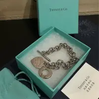 在飛比找PopChill優惠-[二手] Tiffany & Co 純銀愛心手鍊