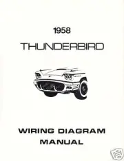 1958 FORD THUNDERBIRD WIRING DIAGRAM MANUAL