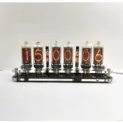 IN-8 Nixie Tube Clock Base w/Colon Tube for 6-bit Glow Tube Clock USB Type-C NEW