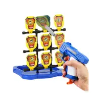在飛比找樂天市場購物網優惠-【孩子國】懸掛九宫格標靶+安全軟彈槍套組 /互動射擊玩具