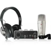 BEHRINGER U-PHORIA STUDIO RECORDING PACKAGE (INTERFACE + MIC + HEADPHONES)