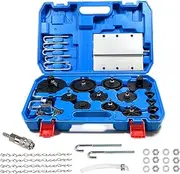 SMOTIVEPRO 12 Piece Master Cylinder Adapter Kit with Quick Connector, Brake Fluid Reservoir Adaptor, Compatible with Most Brake System Bleeding Kits