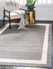 Del Mar Collection Area Rug - Maria (Gray/ 2' 2" x 3' 1" Rectangle Gray/Ivory