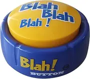 Talkie Toys Products Blah Button (12 Hilarious Blah Phrases) - Gag Toy - Toy - Blue, Small - Conversation Theme - 2 AAA Batteries Included