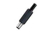 Avico DC Plug 1.6mm Hole Black Plastic