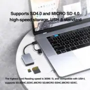 USB 3.0&Type C SD4.0 MicroSD4.0 Card Reader for Multimedia Professionals and